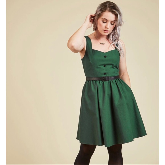 Modcloth Dresses & Skirts - ModCloth Forest Biking Through Brussels Dress
